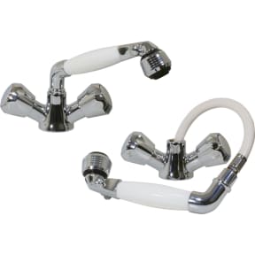 46011 of Scandvik Pull Out Shower Mixer with Adjustable Aerator