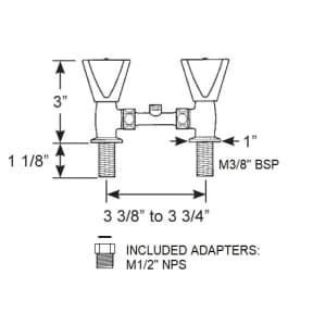 diag of Scandvik Shower Kit: Mixer, Handle with On/Off Trigger, Hose