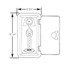Vertical Shower Box with Single Lever Mixing Valve
