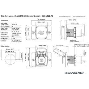 SC-USB-F3 Flip Pro Max USB Socket