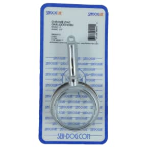 2" Round Horn Oarlock - Chromed Zinc, 1/2" Shank