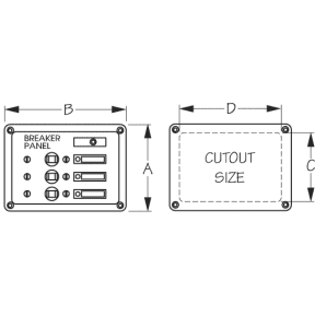 AC&frasl;DC Accessory Panel 3 Circuit