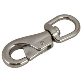 Fast Eye Heavy Duty Snap Hook , Cast - Chrome Plated Brass Overall