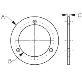 dia of Sea-Dog Line Deck Fill Gasket