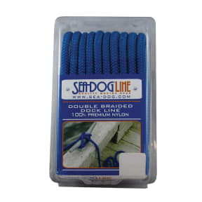 blue of Sea-Dog Line Premium Dock Line - Double Braided Nylon