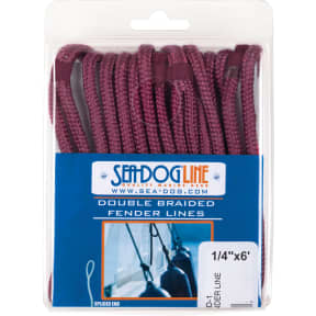 double braided burgundy of Sea-Dog Line Premium Dock Line - Double Braided Nylon