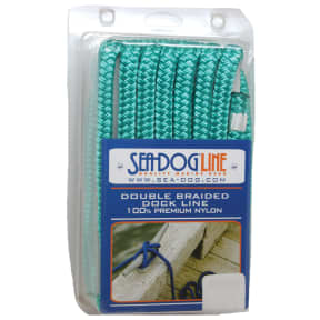 green of Sea-Dog Line Premium Dock Line - Double Braided Nylon