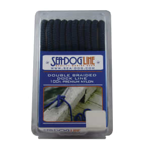 navy of Sea-Dog Line Premium Dock Line - Double Braided Nylon