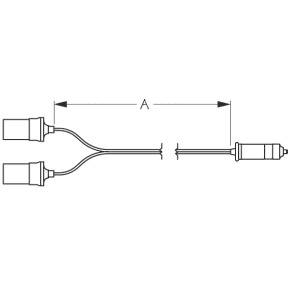 Dual Outlet Power Socket Receptacle