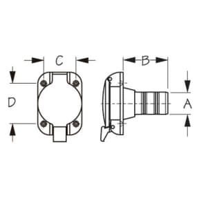 diagram of Sea-Dog Line Flip Top Gas Fill - Investment Cast Stainless