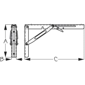 Folding Table Support