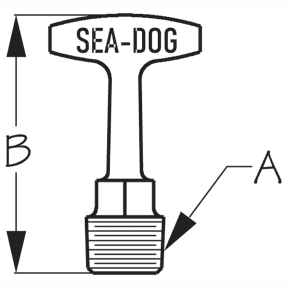 Garboard Drain T-Handle Plug