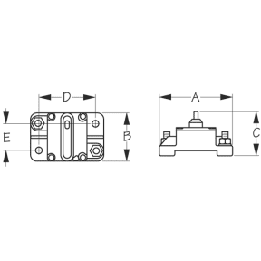 Hi Amp Surface Mount Resettable Circuit Breaker