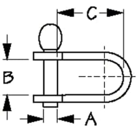 Key Pin Shackle