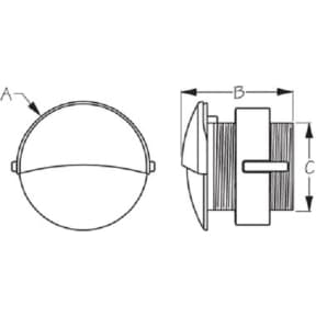 LED Flush Mount Round Courtesy Light