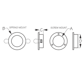 3-3/16" LED Recessed Mount Overhead Light - Brushed Stainless Trim