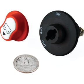 Mini Battery Switch with Removable Knob