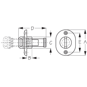 Oblong Garboard Drain &amp; Plug