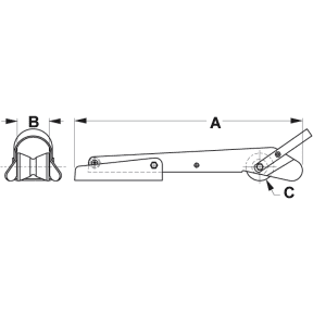 Pivoting Medium Bow Roller