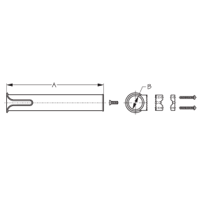 Rail Mount Rod Holder