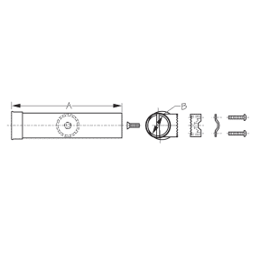 Rail Mount Rod Holder