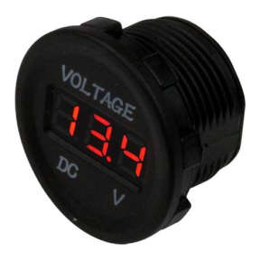 421615 of Sea-Dog Line Round Digital Voltage Meter - 4-30V DC