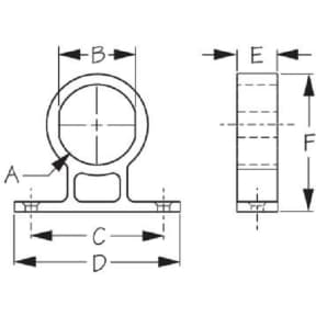 Round Power Socket/Meter Mounting Bracket