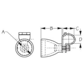 diagram of Sea-Dog Line Steering Wheel Maneuvering Knobs
