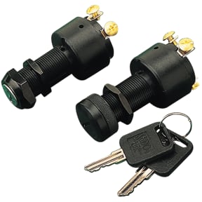 Three Position Ignition Switch: 3 Screw Terminal