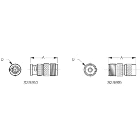 UHF&frasl;BNC &amp; UHF&frasl;TNC Hand Held Radio Adapter