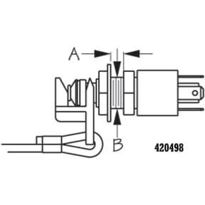 Dimensions of Sea-Dog Line Universal Kill Switch with Floating Lanyard