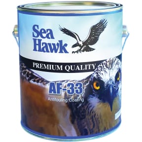 main view of Sea Hawk Yacht Finishes AF-33 Ablative Formula Antifouling Paint