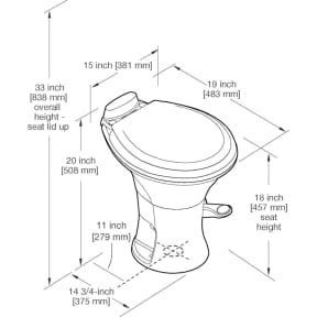 Dometic 310 Series Standard Height Toilet