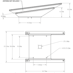 Starlink Flat High Performance Wedge Base
