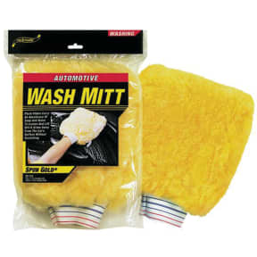 Acrylic Wash Mitt with Scrubber