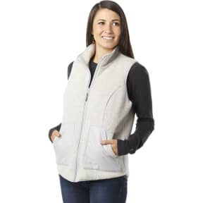in use of Smartwool Anchor Line Reversible Sherpa Vest