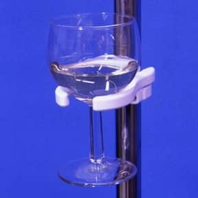 SnapIt Wine Glass Holder - Snap or Clamp On