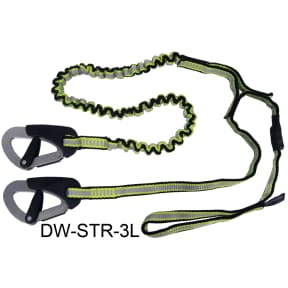 Spinlock Safety Tether - 1 Attachment Loop, 2 Safety Clips, Stretchable Safety Line