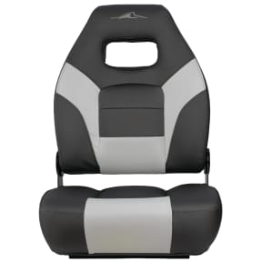 Premium Folding Seat - Incognito Edition - Charcoal & Lgt Gray/White