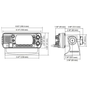 GX1410 Eclipse Series 25W Fixed Mount VHF, 
