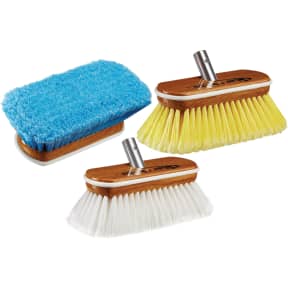 8" Premium Wash Brush - Synthetic Wood Block w/ Bumper