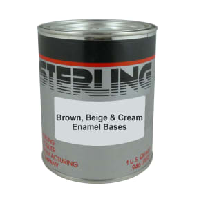 quart of Sterling Linear Polyurethane High Gloss Topcoats - Brown, Beige & Cream Bases