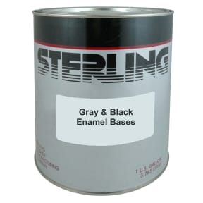 gallon of Sterling Linear Polyurethane High Gloss Topcoats - Gray & Black Bases