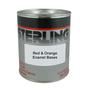 quart of Sterling Linear Polyurethane High Gloss Topcoats - Red & Orange Bases