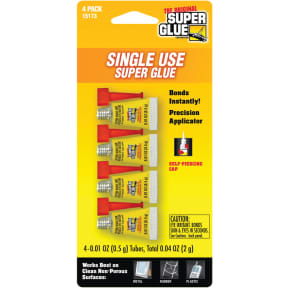 Super Glue - Single-use Tube - 5 Pack