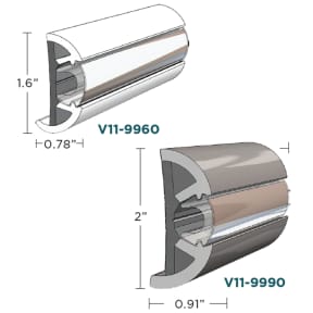 SuproFlex Vinyl Rub Rail Kits - Style V11-9960 / 9990