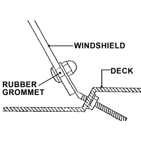Diagram of Taylor Made Group Taylor Made Hidden Windshield Hold-Down Fasteners