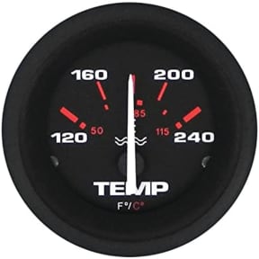 2" Amega Series Water Temperature Gauge