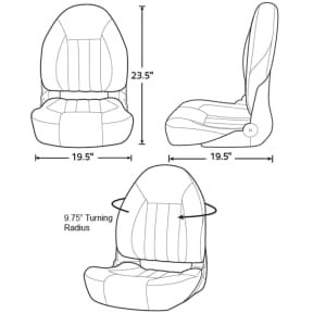 ProBax Orthopedic Seat with Patented Dual Foam Technology