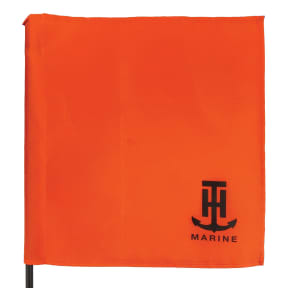 Skier Down Flag with Locking Suction Cup - Folding